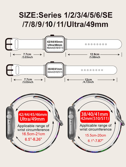 Winter Christmas Series For Apple Watch Band 45mm 44mm 40mm 41 42-38mm Bracelet iwatch Series 8 7 SE 3-6 9 10 11 Ultra 3 49mm