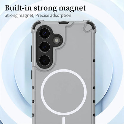 Anti-slip Bumper Armor Magnetic Phone Case For Samsung S24 S25 S26 Plus S23 Ultra A56 A55 A54 A35 A34 A25 A15 For Magsafe Cover