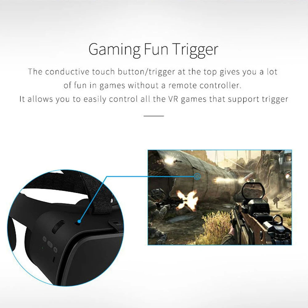 Bobo VR Bobovr Z6 Virtual Reality Glasses Bluetooth Headset 3D Viar Devices Helmet Lenses Goggle For Smartphone Phone Smart Game - covers4phones