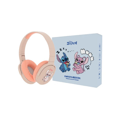 P2961 Headphones Disney Stitch Wireless Bluetooth Earbuds HiFi Stereo Over Ear Headset Gamer Music Sports Earphones TF/AUX