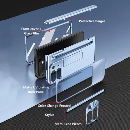 For Google Pixel 10 9 Pro Fold Case With Hinge Protection & Stylus Pen & Foldable Bracket & Screen Protector Phone Cover Shell