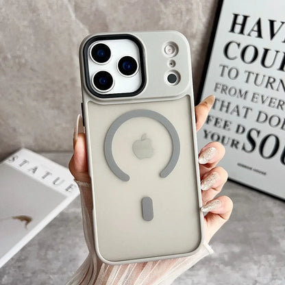 Luxury Magnetic Magsafe Wireless Charge Phone Case For iPhone 17 Pro Max 16 15 14 13 12 11 Pro Max 17 Air Shockproof Matte Cover