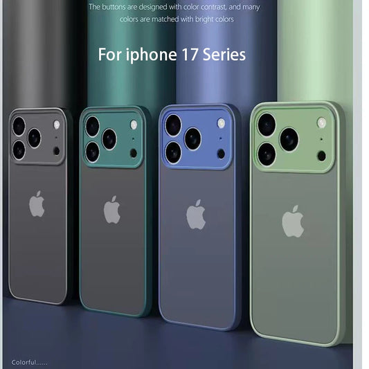 New Armor Shockproof Matte Hard Case For iphone 17 Pro Max 17 Air Cover for iphone17 Pro Max Silicone Frosted Back Cover Case