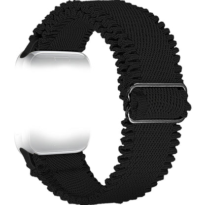 Woman Lace Elastic Nylon Band Compatible with Apple Watch Dial Of 38/40/41mm 42/44/45/46/49mm, Soft Solo Loop Wristband