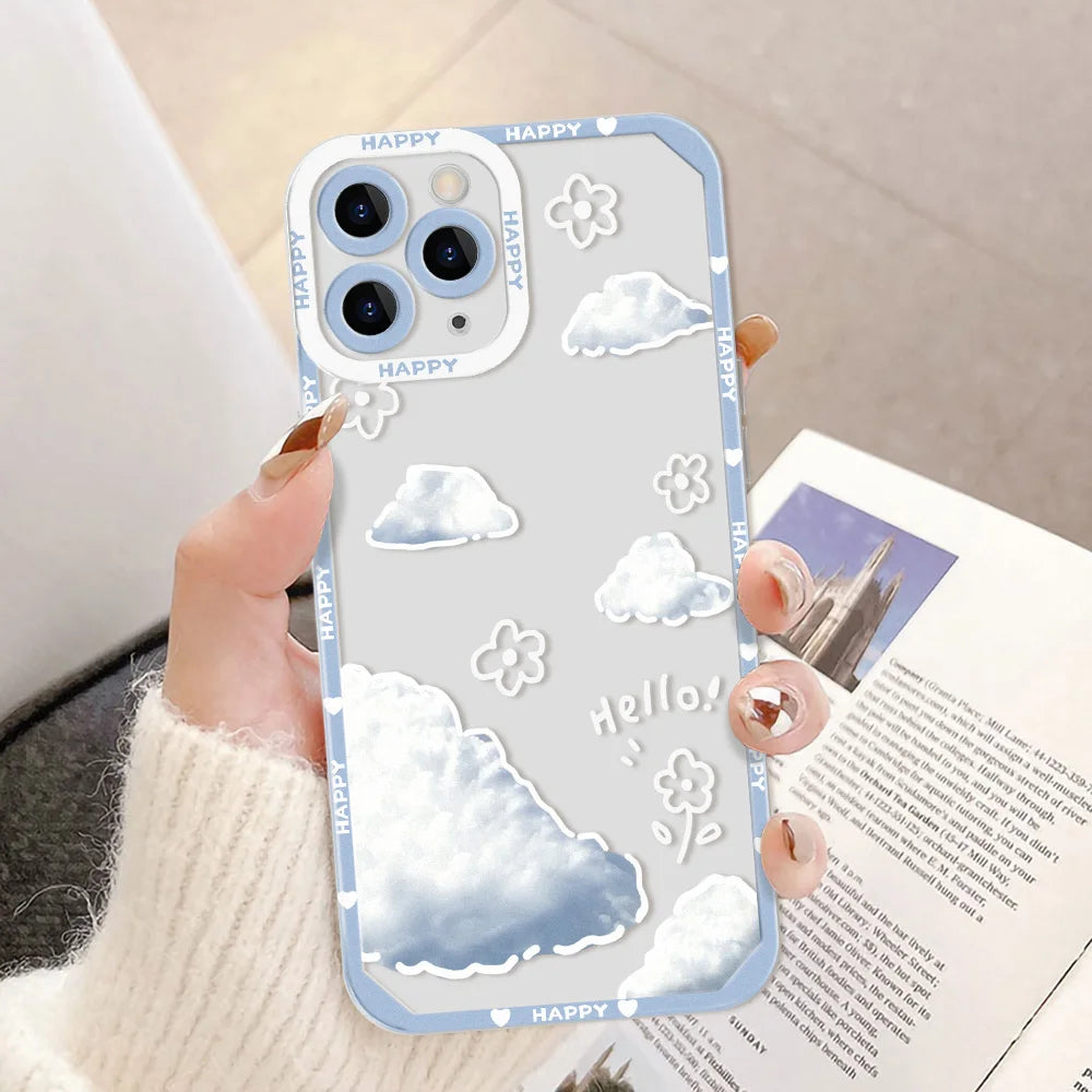Clear Case For Samsung S23 Ultra S22 Plus S21 S20 FE A54 5G A53 A52S A33 A13 A14 A12 A21S A22 A23 A32 4G A50 A51 M14 Back Cover