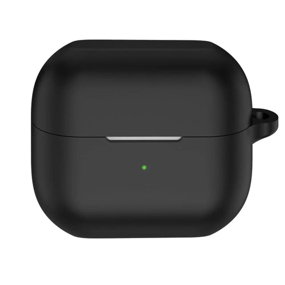 Silicone Earphone Protective Cover with Carabiner for Samsung Galaxy Buds 3 and 3 Pro Dustproof Skin Sleeve