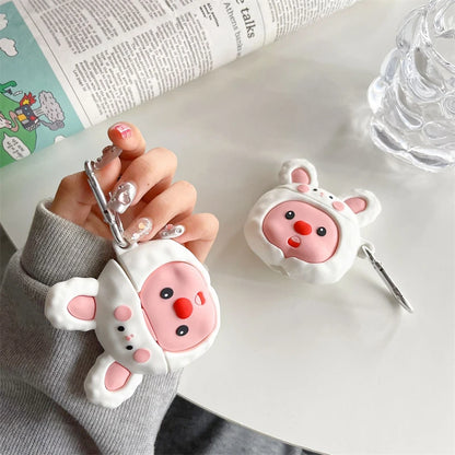 MINISO Rabbit Beaver Loopy AirPods Pro/Pro 2 Protective Case For Apple Aripods 1/2/3 Generation Bluetooth Headphone Soft Case