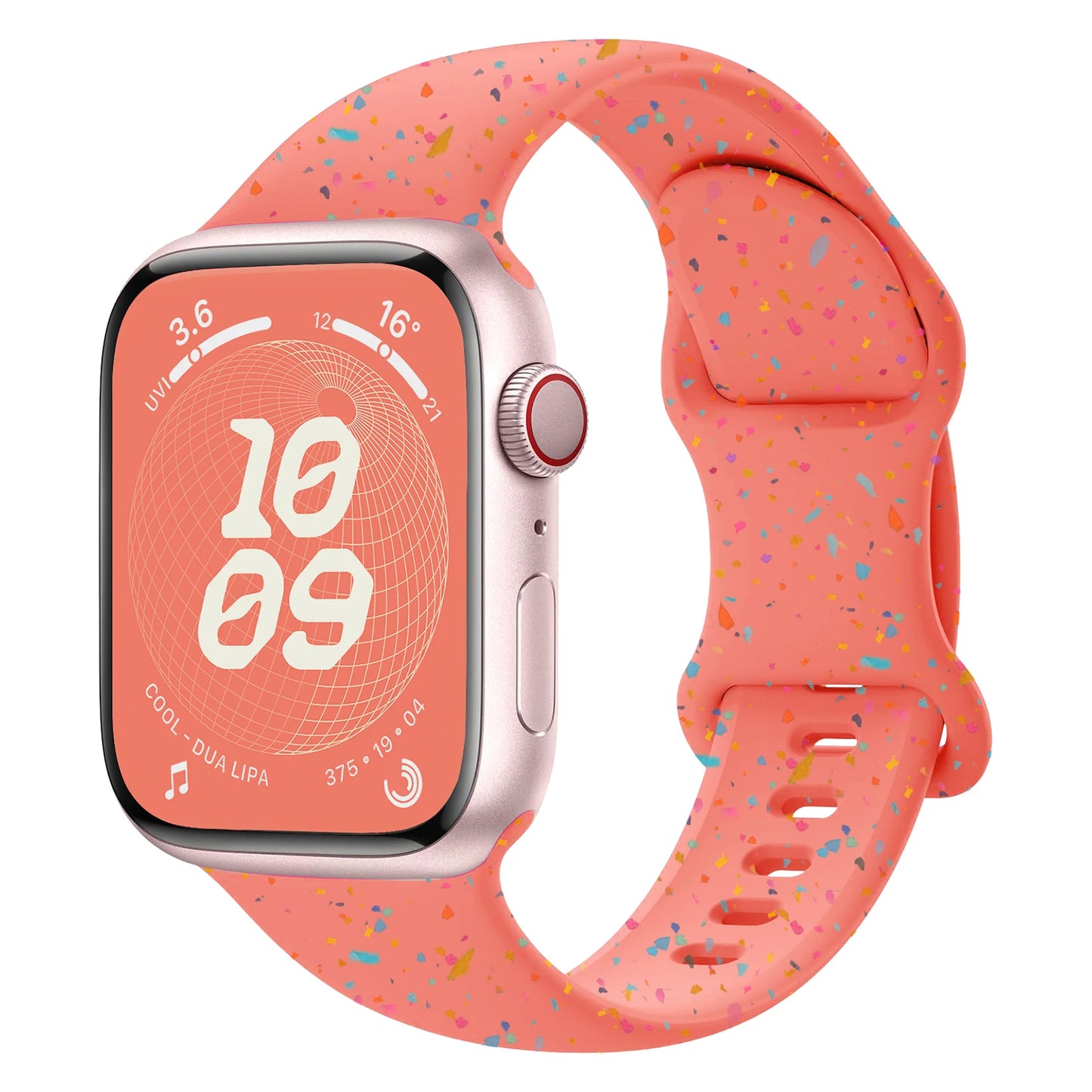Soft Sport Silicone Loop Band for Apple Watch Series 3 to Ultra – Compatible with 38mm to 49mm Sizes, Adjustable Comfortable Bracelet Strap for iWatch Series 9, 8, 7, 6, 5, SE, Ultra 2