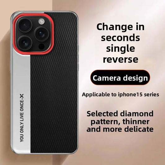 iPhone 15 Pro MAX Case iphone 15 15plus case Diamond Pattern Creative Camera Protection Slim Hard Cover Fashion Retro Style