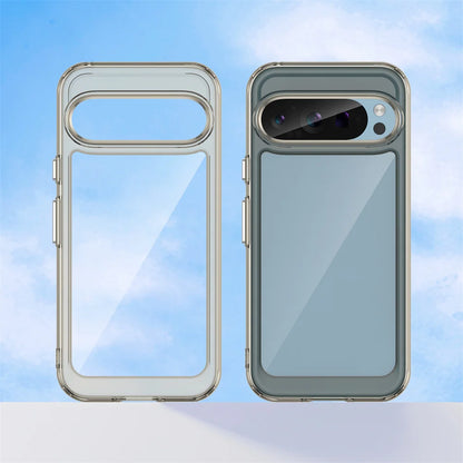 Fashion Transparent Acrylic Case For Google Pixel 9 8 7 Pro 8 7 A Colorful Hard Clear Shockproof Thin Cover For Pixel 10 Pro XL