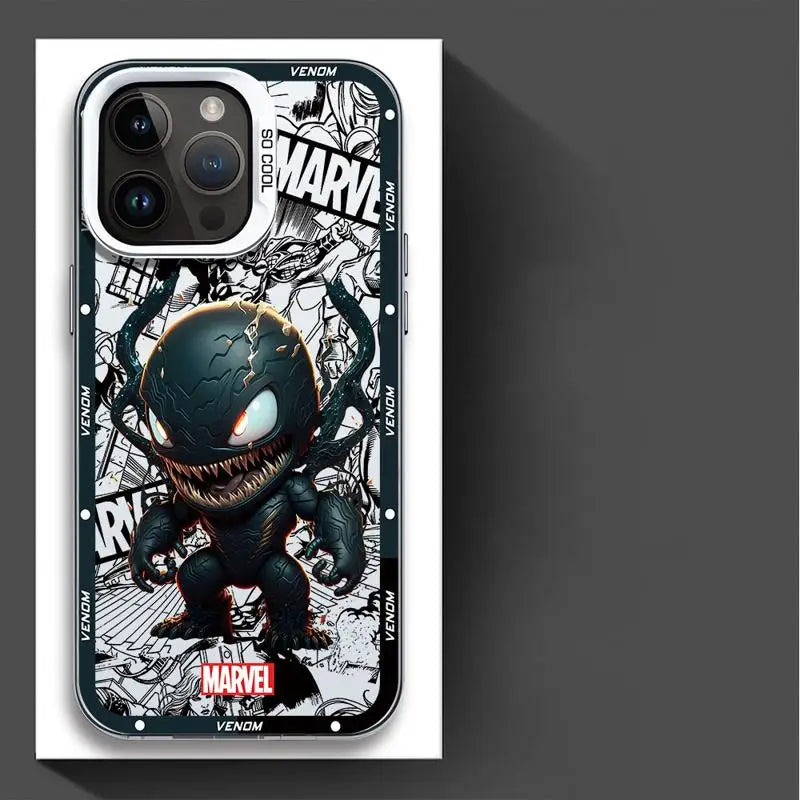 Marvel Ironman Deadpool Phone Case for Apple iPhone 16 15 Pro Max 13 14 Plus 12 11 Pro plus  Matte