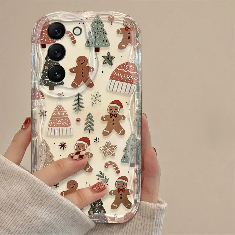 Santa Claus 3D Wave Soft TPU Phone Case For Google Pixel 7 8 9 10 Pro XL 5G Soft TPU Back Cover