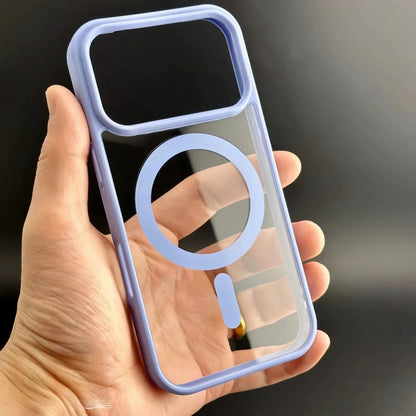 For Magsafe Case For iPhone 17 Air 17Promax 16 15 14 Pro Max Plus 13 12 Mini 11 16E SE4 17Pro Original Transparent Acrylic Cover