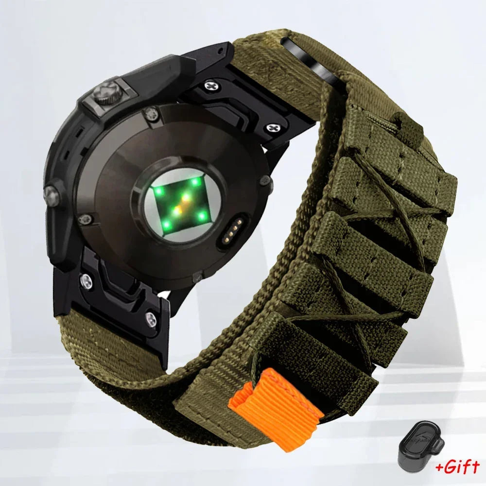 New Quick Fit Nylon Strap for Garmin Watch Fenix7 7X 6X Pro/Epix Pro Gen 2 51mm 47mm/Fenix6 5Plus 5XPlus 22mm 26mm Watchband