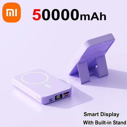 Xiaomi 200000mAh Power Bank 22.5W Magnetic Wireless With USB-C Ports Built-in Stand Fast Charging Power Bank For Iphone Samsung