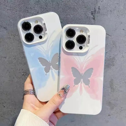Colorful hollow butterfly Phone Case For IPhone 16 15 14 13 12 11 Pro Max Shockproof Bumper Back Cover For Iphone 16 Case Funda