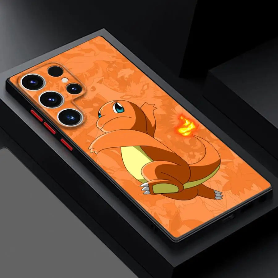 Pokemons Pikachus Anime Case for Samsung Galaxy S24 Ultra S23 Plus S25 S22 S21 FE S20 Note 20 S9 S10 Silicone Phone Cover