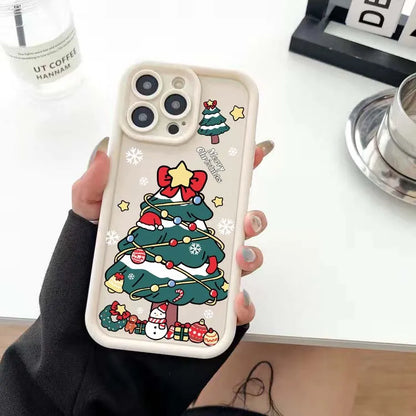 Case For Google Pixel 9 8 7 8A 7A Pro XL 9Pro 7Pro 8Pro 9ProXL Silicone Ins Cartoon Christmas New Year Gift New Design Hot Cover