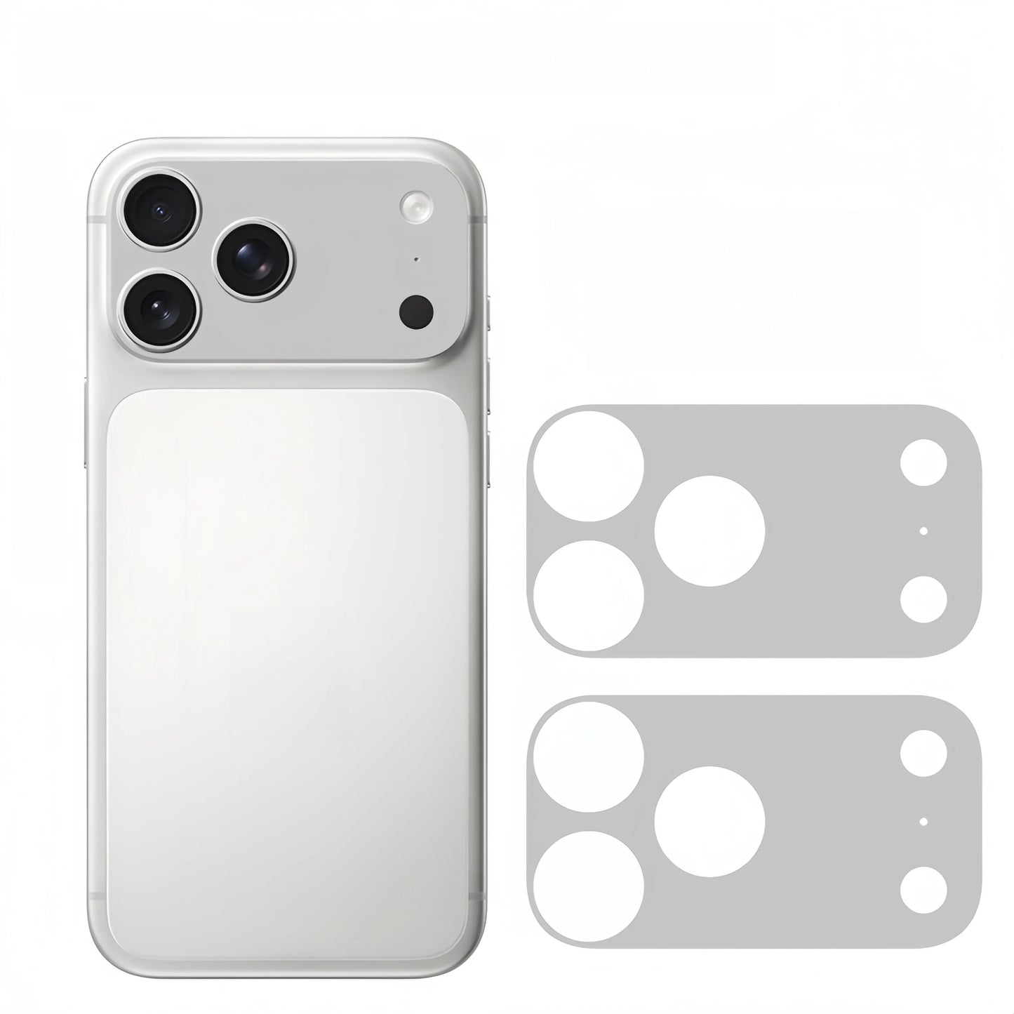 2PCS Plain Color Lens Skin sticker For IPhone 17 Pro Max 17Pro 17 Air Full Cover Anti Scratch Matte Back Camera Protective Flim