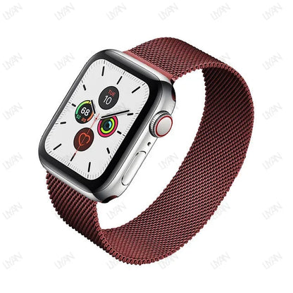 Milanese Loop for apple watch band 44mm 45mm 40mm 41mm 46-42mm pride bracelet iwatch series 9 8 7 6 SE 5 4 10 ultra 2 49mm strap