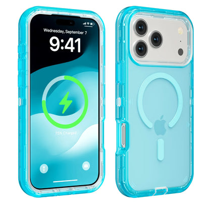 3IN1 Military Clear Armor Magnetic Charge Case for IPhone 17Air 16 15 14 Plus 13 12 Pro Max Rugged Durable Protector Cover Funda