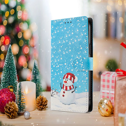 Christmas Phone Case for Funda iPhone 17 16 15 14 13 12 11 Pro Max 17 Air 16E 15 Plus 7 8 Cases Flip Leather Wallet Back Cover