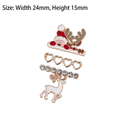 3PCS Christmas Strap Decoration Santa Elk Strap Decorative Tack Creative Smart Watch Silicone Strap Accessories for Apple Watch