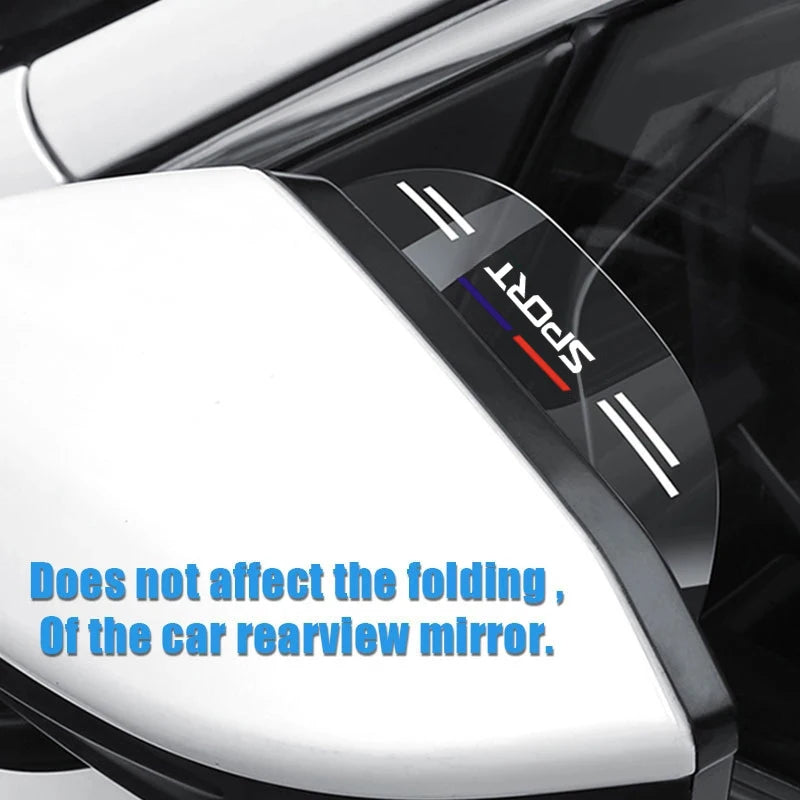 Car Rearview Mirror Rain Eyebrow Universal Car Window Rain Shield Cartoon Reversing Mirror Rain Shield Reflector