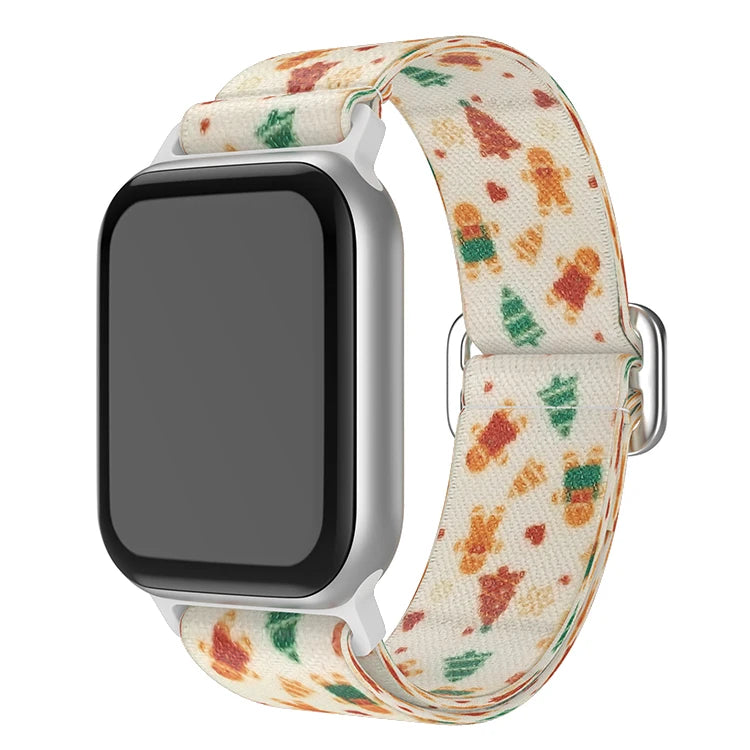 Christmas strap for Apple Watch Bands for 40mm 41mm 42mm 44mm 45/ 46mm Elastic Replacement Band for iWatch Series 11 10 9 8 SE