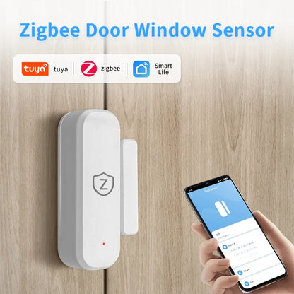 Tuya WiFi/Zigbee Door Sensor Smart Home Devices Smart Life Remote Control Automation Residential Security Protection