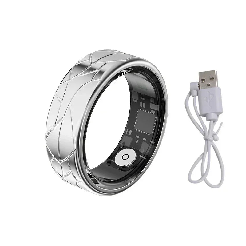 Smart Ring Women Health Tracker Heart Rate Blood Oxygen Photo Control Brush Tiktok Waterproof Multi-sport Modes Men Fitness Ring - covers4phones