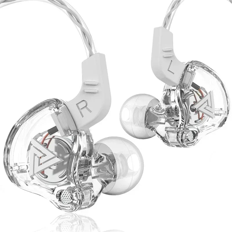 VIKEFON QKZ AK6 In Ear Earphone 6 Dynamic Driver Unit Headphone With Mic Stereo Sports HIFI Subwoofer Headset Monitor Earbuds
