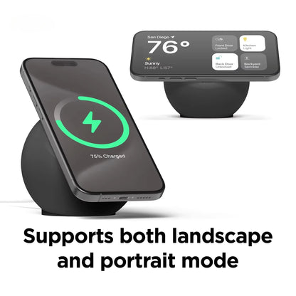 For Magsafe Stand for Apple Mobile Phone Magnetic Wireless Charging Stand Desktop Round Charging Base Silicone