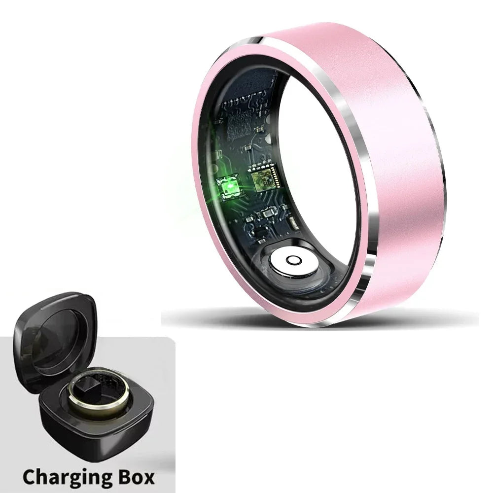 For HUAWEI XIAOMI SAMSUNG Smart Ring Men, Heart Rate Blood Oxygen Pressure Monitor Smartring for Women Sleep Fitness Tracker New - covers4phones