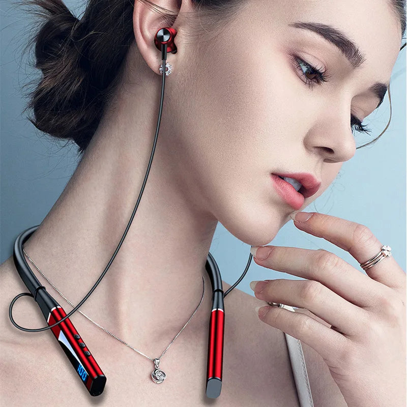 Wireless Headphones Neckband Bluetooth Earphone With Microphone Auriculares Sport Headset HD Bass Fone De Ouvido Sem Fio Sd Card