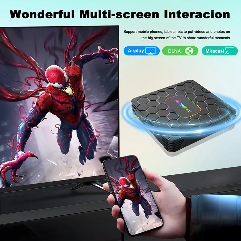 R69 Max Android 14 Smart TV Box Rockchip RK3528 Quad-core 8K HD Bluetooth5.0 Media Player Set-Top Box Support Google Netflix