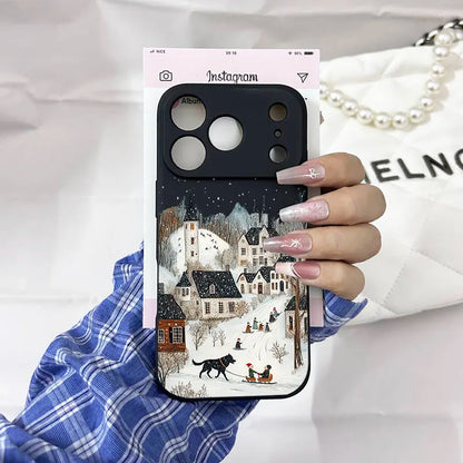 Beautiful Winter Snow Phone Case For iPhone 17 Pro Max 16 15 13 14 12Mini 11XS XR 7 8Plus Merry Christmas Soft Silicone Cover
