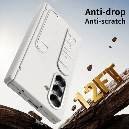 For Samsung Galaxy Z Fold 7 6 5 4 3 Luxury Wristband Hinge Lnvisible Folding Bracket Screen Glass Protect  Film Shockproof Cover