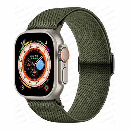Scrunchie Strap for Apple watch band 45mm 44mm 40mm 41mm 42mm 46mm 49mm Elastic Nylon bracelet iWatch 11 10 9 8 7 6 se Ultra 3/2