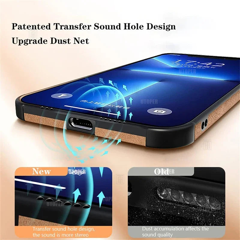 Advanced Business Suede Anti-slip Phone Case For iPhone 16 15 14 13 12 11 Pro Max 16 Plus Lens Full Protection Shockproof Cover
