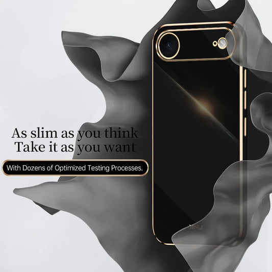 For iPhone 17 Air 17Air Case for Apple 17pro17Max ProMax Ultra Thin Solid Color Soft Silicone Cover Grade Protection Anti Scratc