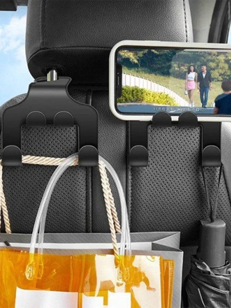 Car Seat Hook Multifunctional Phone Holder  Multifunctional Storage Hook for The Back of Car Interior Seats Hanger Storage