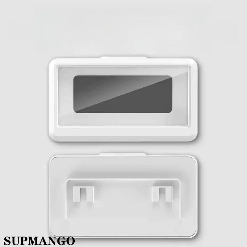 Waterproof Bathroom Wall-mounted Mobile Phone Box Protective Cover Touch Screen Mobile Phone Holder Kitchen Sealed Storage - covers4phones