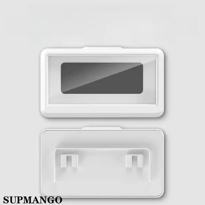 Waterproof Bathroom Wall-mounted Mobile Phone Box Protective Cover Touch Screen Mobile Phone Holder Kitchen Sealed Storage - covers4phones
