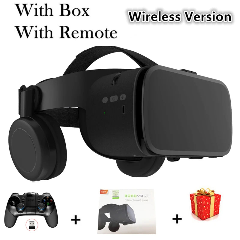 Bobo VR Bobovr Z6 Virtual Reality Glasses Bluetooth Headset 3D Viar Devices Helmet Lenses Goggle For Smartphone Phone Smart Game - covers4phones