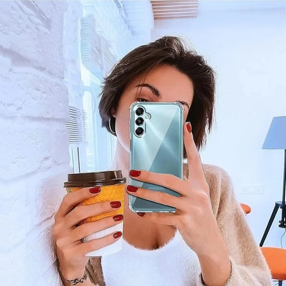 Luxury Shockproof Silicone Clear Soft Case For Samsung Galaxy S24 S23 S21 FE S25 Plus Note 20 Ultra Transparent Back Cover Shell