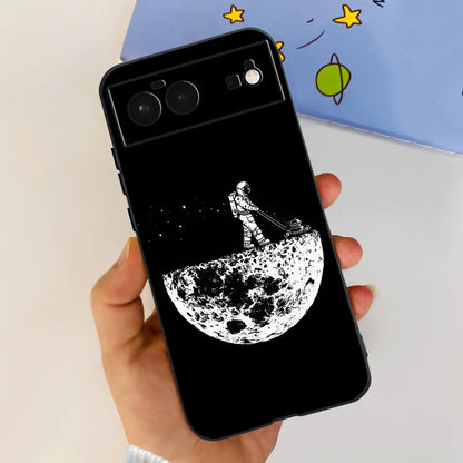 For Cover Google Pixel 6 Case Cute Cat Cartoon Bumper Back Shockproof Soft TPU Case For Google Pixel 6A 6PRO Pixel 6 Phone Cases