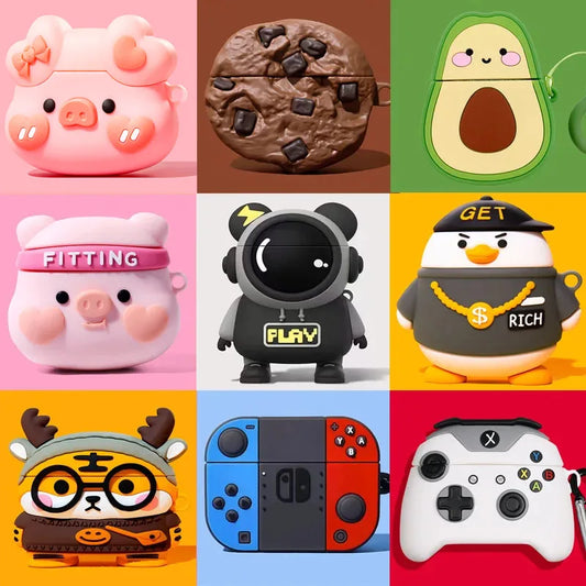 3D Cool Astronaut Earphone Cover for Airpods Pro 2 Case Game Controller Headphone Protective Cover for AirPods 1 2 3 Case