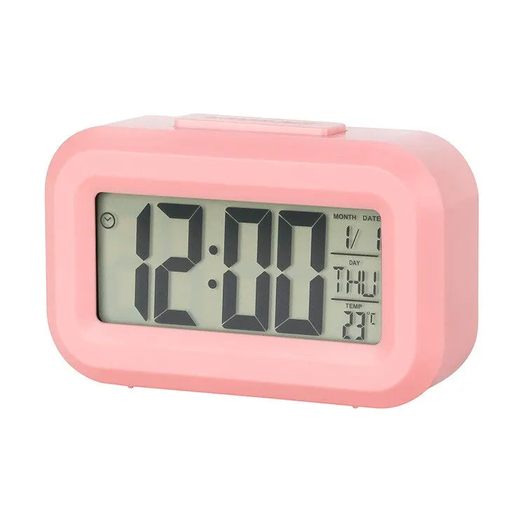 LED Digital Alarm Clock Backlight Snooze Data Time Calendar Desktop Multifunction Electronic Backlight Table Clock - covers4phones