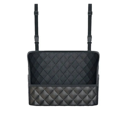 Car Middle Seat Storage Net Large Capacity Leather Bag Seat Back Storage Bag Car Chair Back Supplies Storage Goods Hanging Bag